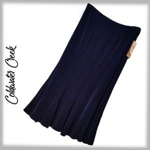 COLDWATER CREEK - DK Blue Travel Knit Maxi-Small